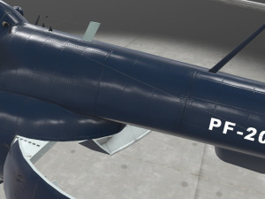 mi-17 mexican police animated Modelo 3D