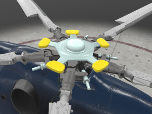 mi-17 mexican police animated Modelo 3D
