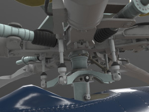 mi-17 mexican police animated Modelo 3D