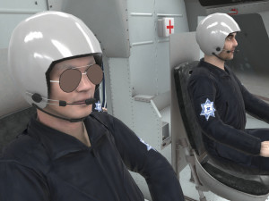 mi-17 mexican police animated Modelo 3D