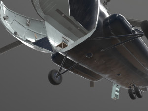 mi-17 mexican police animated Modelo 3D