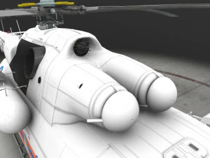 Mi-8MTV Russian Emercom --232-- 3D Model