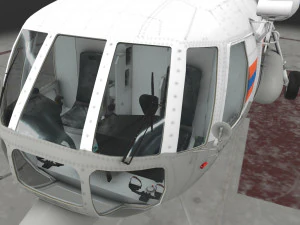 Mi-8MTV Russian Emercom --232-- 3D Model