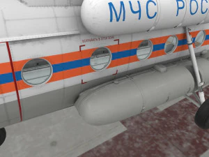 Mi-8MTV Russian Emercom --232-- 3D Model