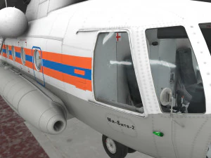 Mi-8MTV Russian Emercom --232-- 3D Model