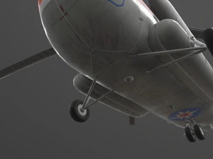 Mi-8MTV Russian Emercom --232-- 3D Model