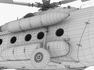 mi-8mtv russian emercom 3D Model