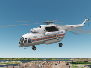 mi-8mtv russian emercom animated Model 3D