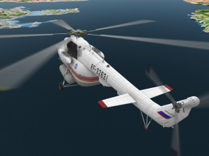 mi-8mtv russian emercom animated Model 3D