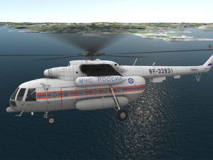 mi-8mtv russian emercom animated Model 3D