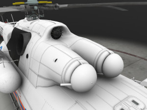 mi-8mtv russian emercom animated Model 3D