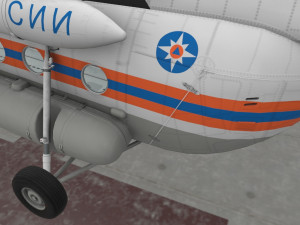 mi-8mtv russian emercom animated Model 3D