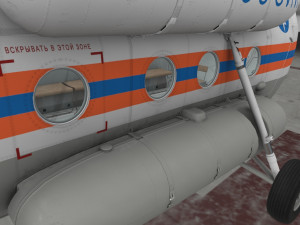 mi-8mtv russian emercom animated Model 3D