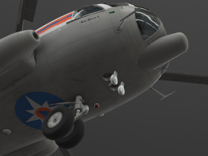 mi-8mtv russian emercom animated Model 3D