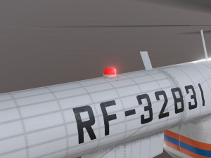 mi-8mtv russian emercom animated Model 3D