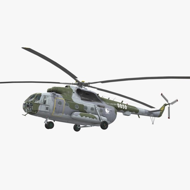 mi-17 czech air force Modello 3D .c4d .max .obj .3ds .fbx .stl .blend 