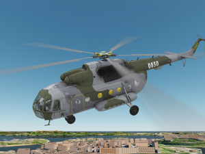 mi-17 czech air force animated 3D Model