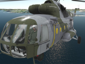mi-17 czech air force animated 3D Model