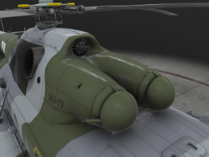 mi-17 czech air force animated 3D Model