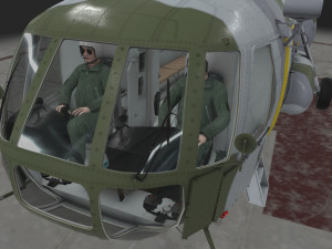 mi-17 czech air force animated 3D Model