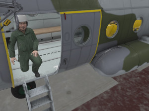 mi-17 czech air force animated 3D Model