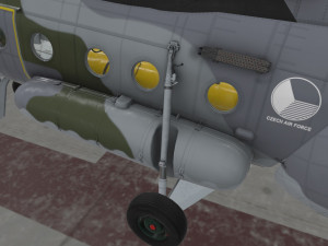 mi-17 czech air force animated 3D Model