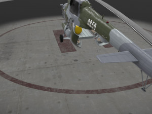 mi-17 czech air force animated 3D Model