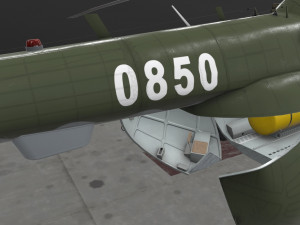 mi-17 czech air force animated 3D Model