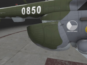 mi-17 czech air force animated 3D Model