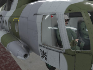 mi-17 czech air force animated 3D Model