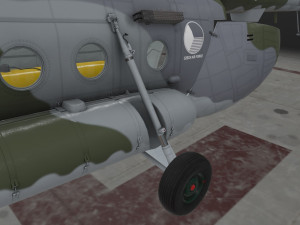 mi-17 czech air force animated 3D Model