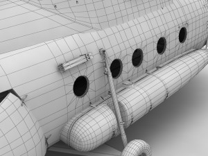 mi-17 czech air force animated 3D Model