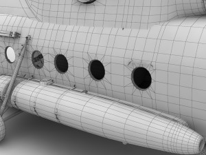 mi-17 czech air force animated 3D Model