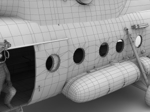 mi-17 czech air force animated 3D Model