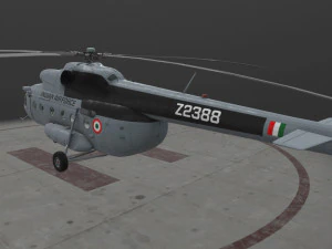 Mi-8T India Air Force --234-- 3D Model