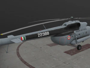 Mi-8T India Air Force --234-- 3D Model
