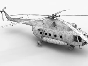 Mi-8T India Air Force --234-- 3D Model