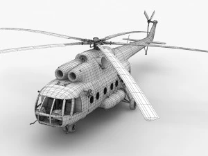 Mi-8T India Air Force --234-- 3D Model