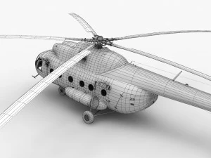 Mi-8T India Air Force --234-- 3D Model
