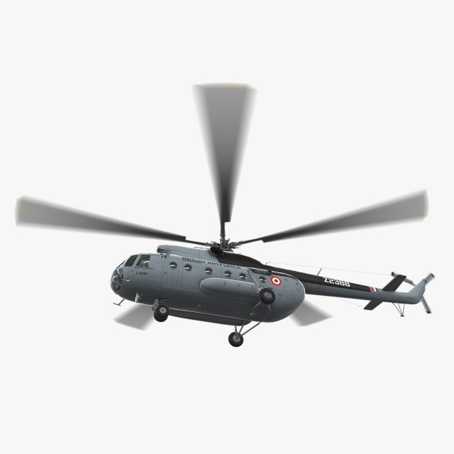 mi-8t india air force animated Modèle 3D .c4d .max .obj .3ds .fbx .stl .blend 