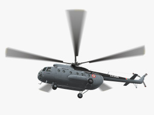 mi-8t india air force animated 3D-Modell