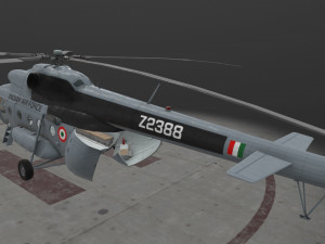 mi-8t india air force animated Modèle 3D