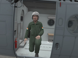 mi-8t india air force animated Modèle 3D