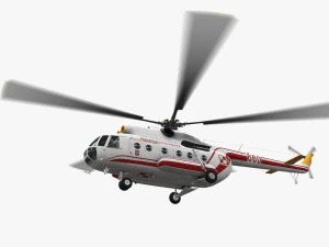 mi-8t fuerza a&eacute;rea de polonia animado Modelo 3D