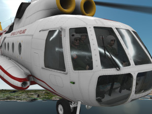 mi-8t poland air force animated Modèle 3D