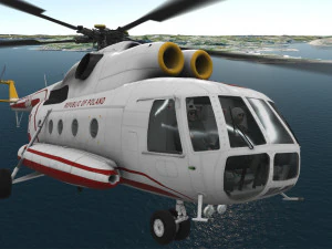 Мі-8т ВПС Польщі анімований 3D Модель