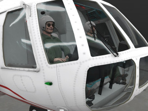 mi-8t poland air force animated Modèle 3D