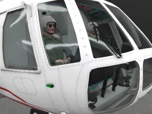 Мі-8т ВПС Польщі анімований 3D Модель