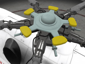 mi-8t poland air force animated Modèle 3D
