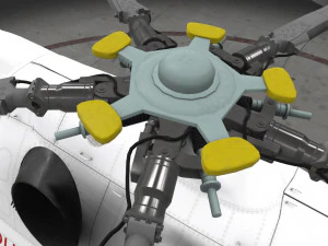 Мі-8т ВПС Польщі анімований 3D Модель